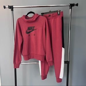Nike Air fleece set burgundy
